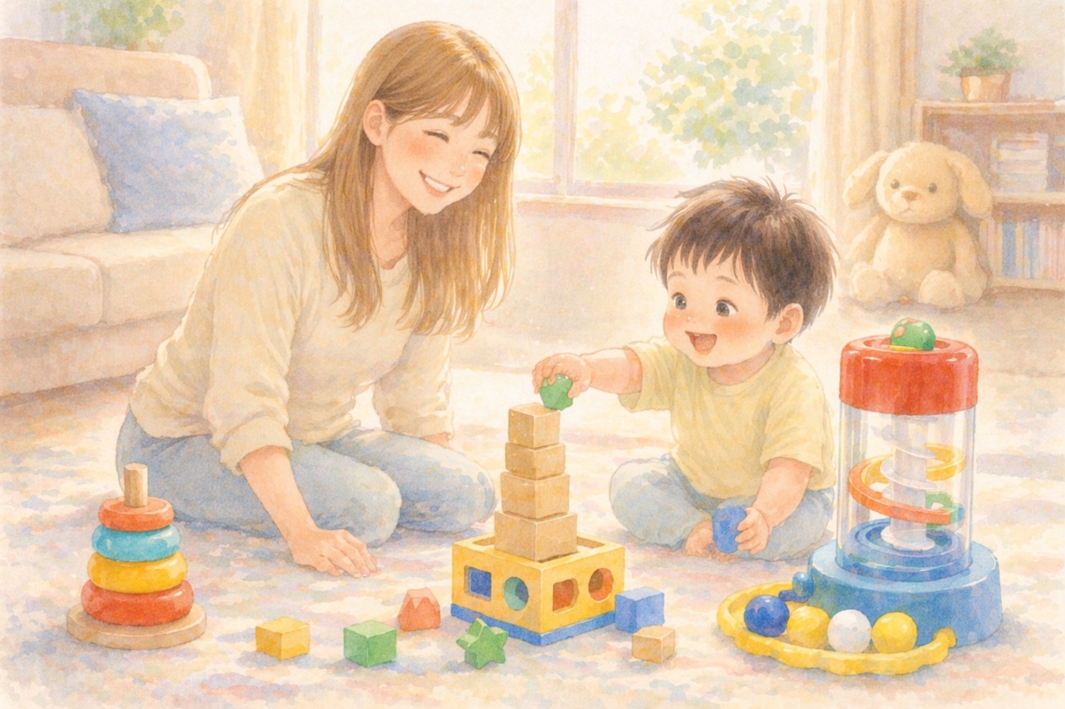 1歳の知育玩具まとめ - ママと息子の遊び時間