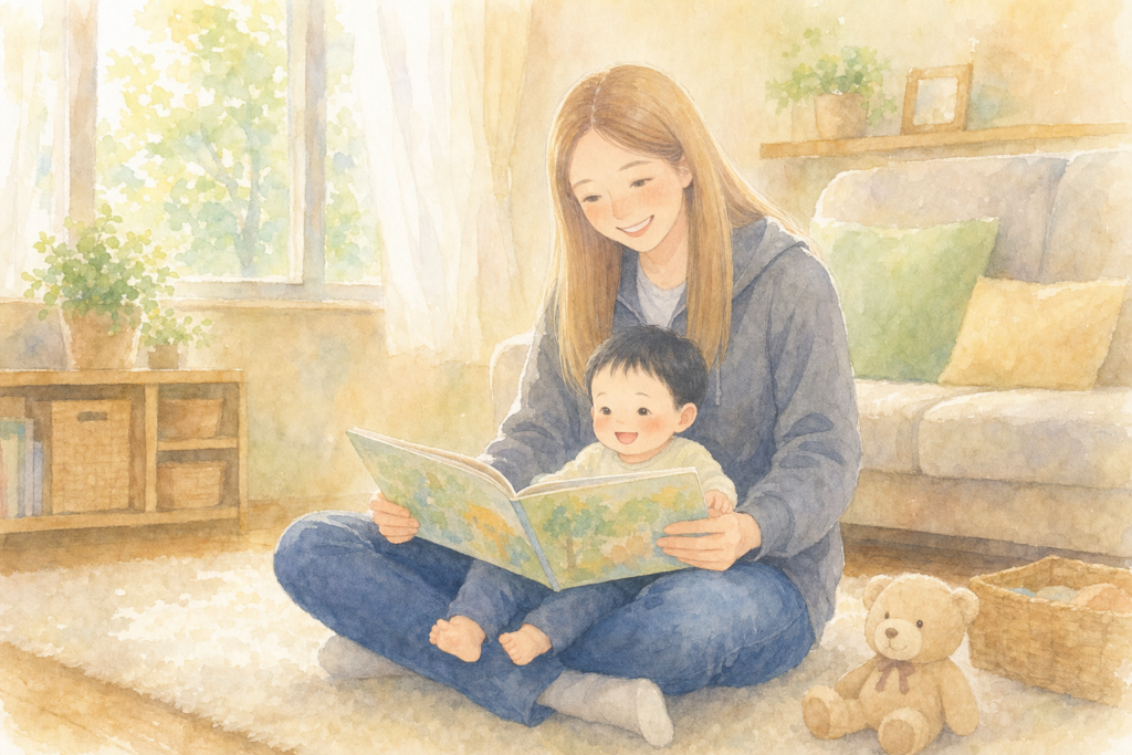 絵本はいつから読み聞かせる？言語発達研究から見る0歳〜1歳のベスト時期